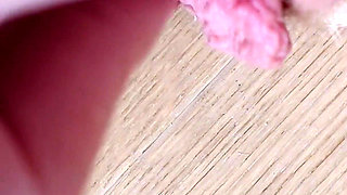 I Pull the Hood off My Clit and Touch It Closeup