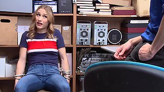 Blondie Kasey gets naughtily harassed by Wrex in a steamy uniform scene