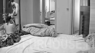 Big tit brunette sucks a big cock POV