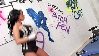 That bitch just came to her training to get some hard dick