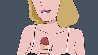 Rick and Morty - a Way Back Home - Sex Scene Only - Part 47 Beth Handjob by Loveskysanx