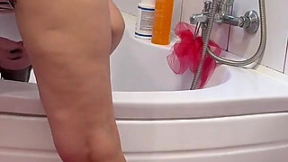 Hair Wash Bent Over the Bathtub 2