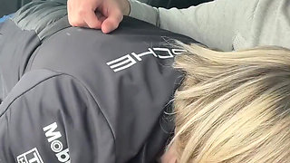 I Suck While Driving My Boyfriend While Passing Trucks Ahah