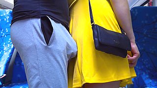 Almost Seen by Bus Passenger when She Helped a Stranger To