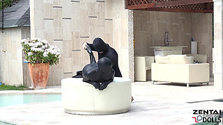 Pool Duo Black Fetish Fun