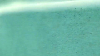 Cuckquean POV - BBW Cuckcake Fucks My Husband in Outdoor Pool While I Film Underwater