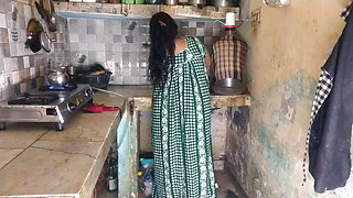 Desi Bhabhi Big Boobs Cleavage Tease in Kitchen Hot Indian Village Girls Exposed