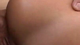 Brunette Babe in Fishnets Fingered to Orgasm and Covered in Cum