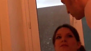 Sexy small titted teen in college uniform and red heels is nasty ass fuck girl