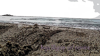 Your Stepsister Masturbates on the Beach