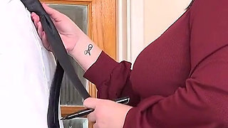 AuntJudysXXX - Busty BBW Latina Boss Lady Montse Swinger Fucks Her New Employee at the Office