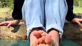 Hawt Blonde milf in foot Fetish tube scene