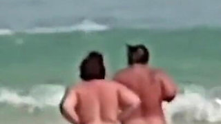 Naked in the Sea with the Girls!