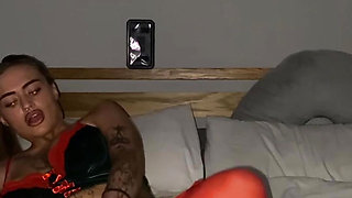 Thick Goth Slut Fingers Her Tight Little Pink Pussy