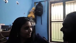 Czech Girl Fitting Panties in Lingerie Store