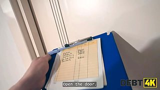 Debt4k. real russian whore was disciplined in anal and vulva after fellating in her room and having a debt