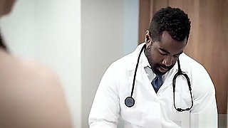 MILF redhead sucked and anal sex by a bad black doctor