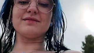 I'm riding the pool guy in Marseille - Voyeur POV Hard