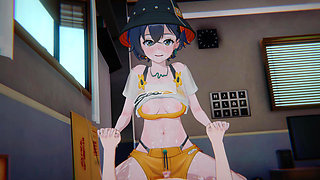 =Zenless Zone Zero= Belle's "BANNED TAPE": Bondage & POV Sandwich DP (Summer Skies)