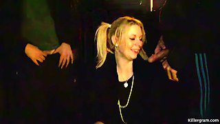 Blonde MILF Wife Paige Wilson Goes on Her First Dogging Mission and Is Surrounded by Hard Horny Cocks Waiting to Be Sucked Dry