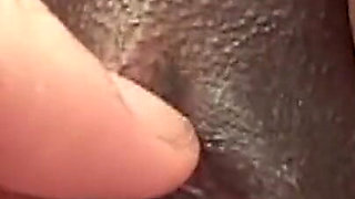 Ebony Amateur Rides Thick White Cock Passionately