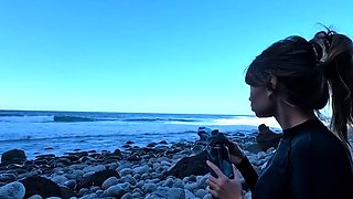 Reality girlnextdoor sucks cock in public outdoors for cash