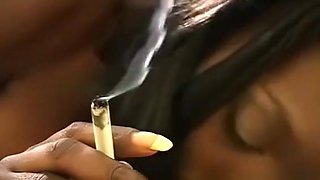 Young Provocative Slut Enjoys Smoking A Fine Cigarette