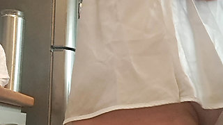 seducing in the kitchen on camera