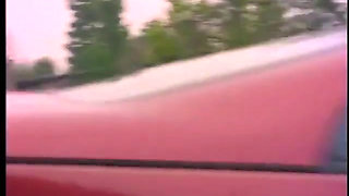 Cowboy licks ice cream off blonde slut's tits then she blows him