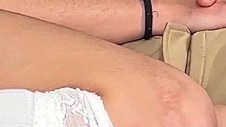 They Shouldn't Leave Her Alone with Stepdad! Innocent Stepdaughter Taboo Pussy Rubbing