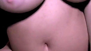Beautiful Plum Girl Riding Dildo in the Dark