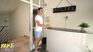 Billie Star's small tits porn by Fake Hostel