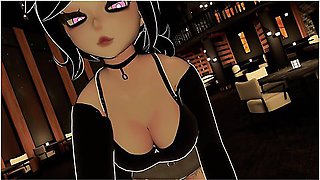 Car Toon - Leyley Sucks Your Dick Under A Table On A Date ( Asmr Vr Pov Roleplay )