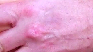 Teen Mia with hairy pussy caught masturbating by step dad