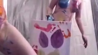 Brunette amateur in lingerie pounded from behind in hd