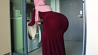 Intense step family fuck with a horny girl in hijab that isn't afraid of the taboo