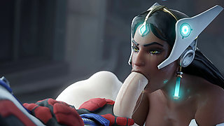 Symmetra Likes Big Dick in Her Ass - 3D Overwatch Anal Animation