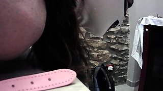 Bound and gagged MILF in pantyhose gets a rough mouth fuck