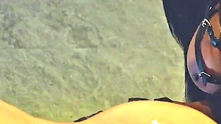 Asian MILF Mistress Fucked Her Slave Boy by Huge Strapon