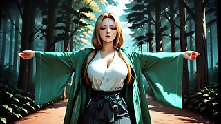 Tsunade Jiraiya Wild Sex In Forest And Onsen Blowjob Deep Big Breasts Blonde Ninja Tsunade Sucking Cock Hard Anal Onsen Water Ca