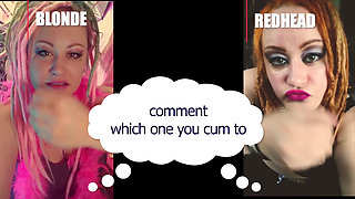 Comment which one made you cum blonde or redhead straight version