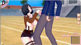 Erotic encounter with a well-endowed titan