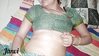 Janvibhabhi-Real step sister and sex video, Indian hot girl was fucked by her stepbrother
