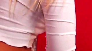 Pierced babe gets anally fucked on the couch