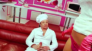 Horny Slut Gets Her Ass Banged and Mouth Fucked