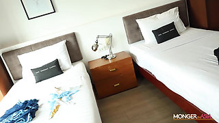 Hot Thai Lesbian First Time Tries Out Big Cock