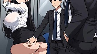 Anime Woman Seducing Guy With Teach
