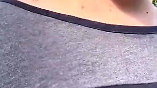 Bbwbootyful flashing ny big boobs outdoors