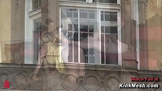 Buxom Blond hair babe Punished By Czech Domina