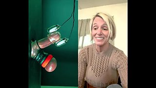MILF First Time Ballbusting & Humiliation - 42 Year Old Amateur Cougar Sees CBT